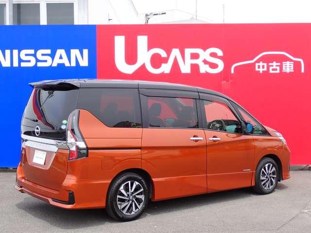 セレナ ２．０　ハイウェイスター　Ｖ　両側オートスライドドア　後席モニター　追突軽減ブレーキ　アラウンドビュ－　メモリナビ　パワステ　ＬＥＤヘットライト　サイドカメラ　ＡＣＣ　スマートキー　ＥＴＣ　禁煙車　ドライブレコーダー　ワンオーナー　サイドエアバック　盗難防止システム（2枚目）