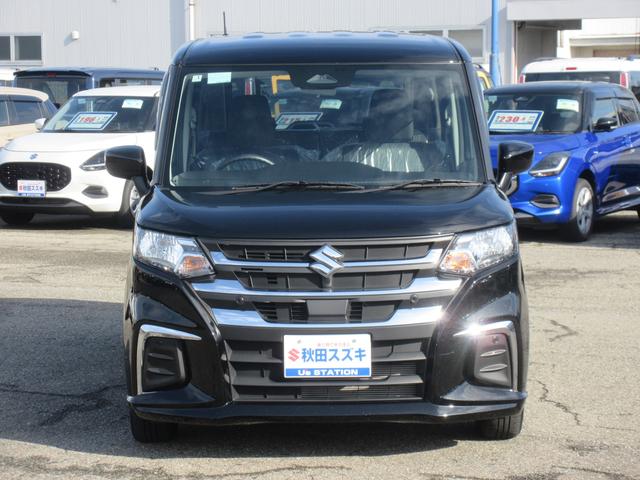 ソリオ HYBRID MG 4WD 衝突被害軽減B 両側SD ACC オートライト プッシュスタート オートエアコン アイドリングストップ 横滑り防止機能 衝突安全ボディ 盗難防止システム(3枚目)