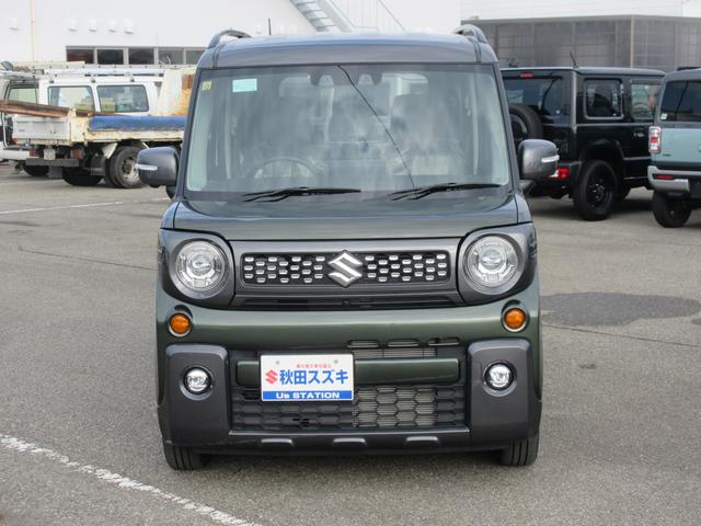 スペーシアギア ＨＹＢＲＩＤ　ＸＺターボ　４ＷＤ　全方位カメラ付ナビ　ＬＥＤ　オートライト　プッシュスタート　シートヒーター　オートエアコン　アイドリングストップ　横滑り防止機能　衝突安全ボディ　盗難防止システム　衝突被害軽減システム（3枚目）