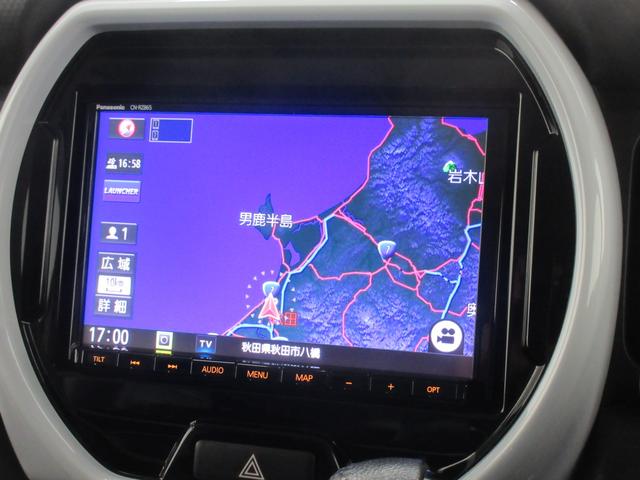 ハスラー ＨＹＢＲＩＤ　Ｘ　４ＷＤ　全方位カメラ付８インチナビＴＶ　マット　バイザー付　プッシュスタート　オートライト　オートエアコン　アイドリングストップ　衝突軽減（14枚目）