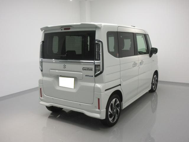 スペーシアカスタム ＨＹＢＲＩＤ　ＸＳターボ　４ＷＤ　全方位カメラ付ナビ　ＬＥＤ　オートライト　両側電動スライドドア　プッシュスタート　シートヒーター　オートエアコン　アイドリングストップ　横滑り防止機能　衝突安全ボディ　盗難防止システム（24枚目）