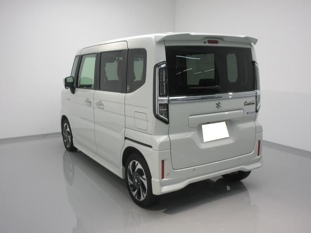 スペーシアカスタム ＨＹＢＲＩＤ　ＸＳターボ　４ＷＤ　全方位カメラ付ナビ　ＬＥＤ　オートライト　両側電動スライドドア　プッシュスタート　シートヒーター　オートエアコン　アイドリングストップ　横滑り防止機能　衝突安全ボディ　盗難防止システム（25枚目）