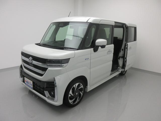 スペーシアカスタム ＨＹＢＲＩＤ　ＸＳターボ　４ＷＤ　全方位カメラ付ナビ　ＬＥＤ　オートライト　両側電動スライドドア　プッシュスタート　シートヒーター　オートエアコン　アイドリングストップ　横滑り防止機能　衝突安全ボディ　盗難防止システム（51枚目）