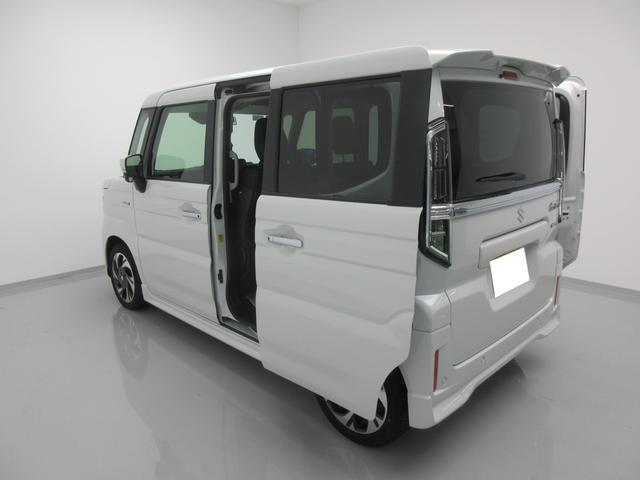 スペーシアカスタム ＨＹＢＲＩＤ　ＸＳターボ　４ＷＤ　全方位カメラ付ナビ　ＬＥＤ　オートライト　両側電動スライドドア　プッシュスタート　シートヒーター　オートエアコン　アイドリングストップ　横滑り防止機能　衝突安全ボディ　盗難防止システム（54枚目）