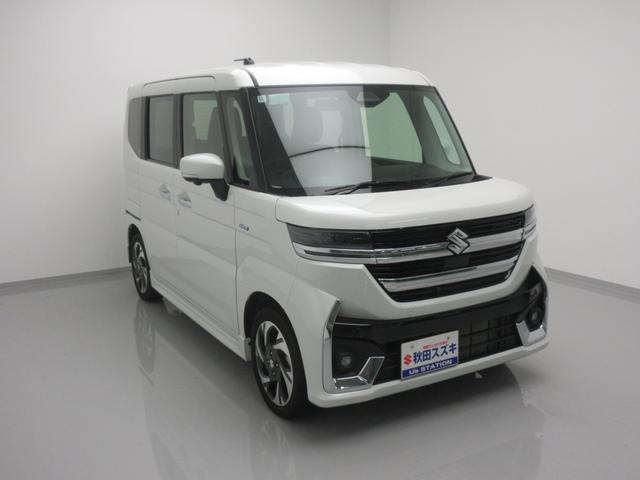 スペーシアカスタム ＨＹＢＲＩＤ　ＸＳターボ　４ＷＤ　全方位カメラ付ナビ　ＬＥＤ　オートライト　両側電動スライドドア　プッシュスタート　シートヒーター　オートエアコン　アイドリングストップ　横滑り防止機能　衝突安全ボディ　盗難防止システム（55枚目）