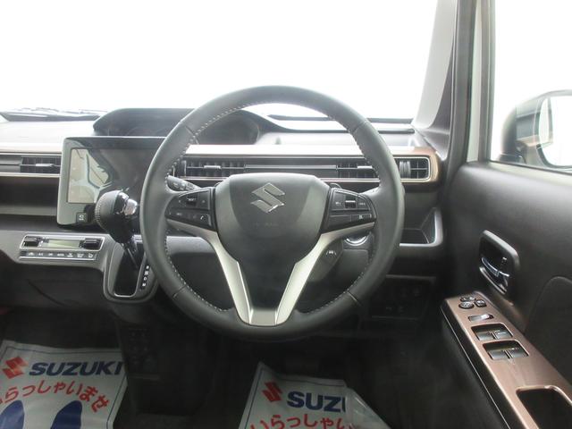 ワゴンＲカスタムＺ カスタムＺ　ＨＹＢＲＩＤ　ＺＴ　４ＷＤ　全方位オーディオ　オートライト　Ｂｌｕｅｔｏｏｔｈ　プッシュスタート　シートヒーター　オートエアコン　禁煙車　スズキセーフティーサポート　衝突被害軽減システム　アイドリングストップ　横滑り防止機能（5枚目）