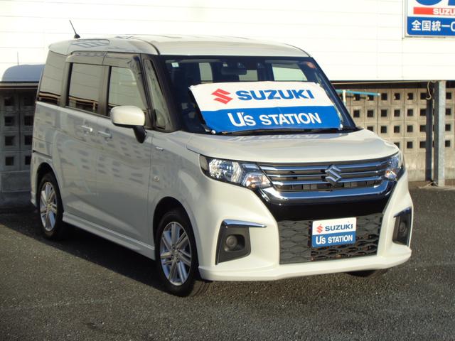 ソリオ HYBRID MX ナビ バックカメラ バックカメラ オートライト Bluetooth 片側電動スライドドア 純正ナビ プッシュスタート シートヒーター オートエアコン スズキセーフティーサポート 衝突被害軽減システム 横滑り防止機能(3枚目)