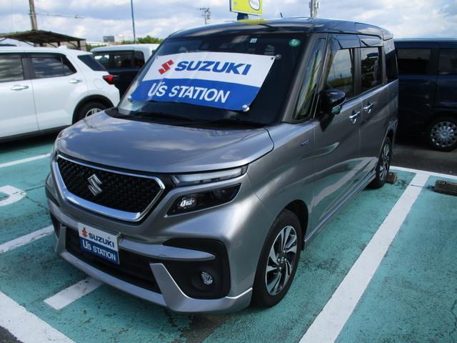 ソリオバンディット バンディット HYBRID MV 全方位カメラ・ナビ ETC ドライブレコーダー バックカメラ オートライト Bluetooth スライドドア 純正ナビ プッシュスタート シートヒーター オートエアコン ETC スズキセーフティーサポート アイドリングストップ(7枚目)