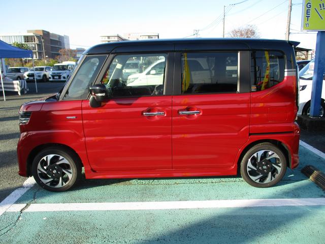 スペーシアカスタム カスタム HYBRID XS衝突軽減ブレーキ シートヒーター オートライト スライドドア プッシュスタート シートヒーター オートエアコン スズキセーフティーサポート アイドリングストップ 横滑り防止機能 衝突安全ボディ 盗難防止システム(5枚目)