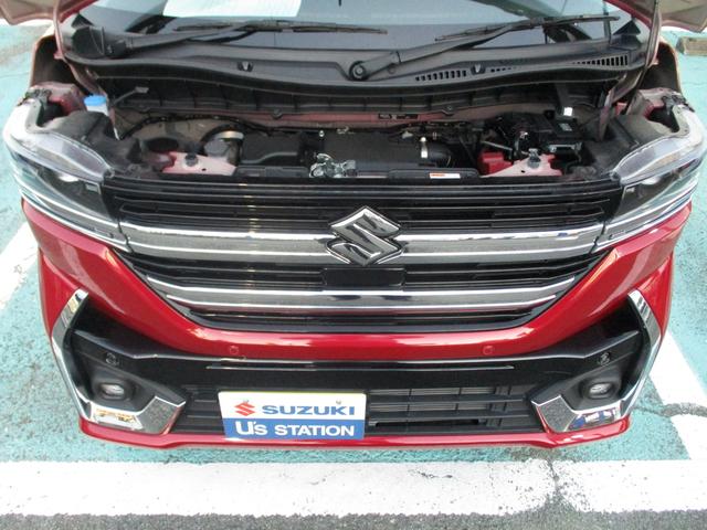 スペーシアカスタム カスタム HYBRID XS衝突軽減ブレーキ シートヒーター オートライト スライドドア プッシュスタート シートヒーター オートエアコン スズキセーフティーサポート アイドリングストップ 横滑り防止機能 衝突安全ボディ 盗難防止システム(17枚目)