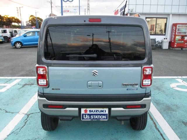 ハスラー Ｊスタイルターボ　全方位カメラ・ナビ　ＥＴＣ衝突軽減ブレーキ　バックカメラ　オートライト　Ｂｌｕｅｔｏｏｔｈ　純正ナビ　プッシュスタート　シートヒーター　オートエアコン　ＥＴＣ　スズキセーフティーサポート　アイドリングストップ　横滑り防止機能　衝突安全ボディ（3枚目）