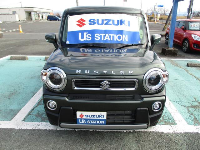 ハスラー ＨＹＢＲＩＤ　Ｘ　３型　４ＷＤ　衝突軽減ブレーキＬＥＤライト　オートライト　プッシュスタート　シートヒーター　オートエアコン　スズキセーフティーサポート　４ＷＤ　アイドリングストップ　横滑り防止機能　衝突安全ボディ　盗難防止システム（2枚目）