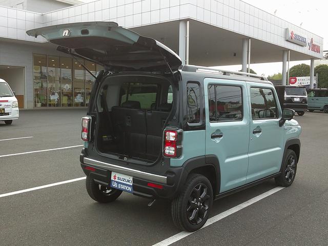 ハスラー タフワイルド　３型　展示準備中車両です。最寄りの当社の店舗へ回送が出来ます。輸送費用のご負担は発生しません。タフワイルド　全方位モニター付メモリーナビゲーション　スズキコネクト対応通信機装着車　当社試乗車使用　禁煙車（17枚目）