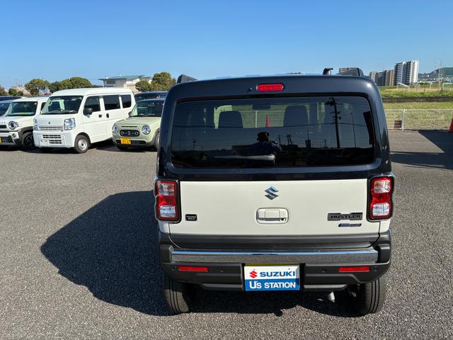 ハスラー タフワイルドターボ 3型 前後衝突被害軽減B アイドリングS オートライト プッシュスタート シートヒーター オートエアコン スズキセーフティーサポート アイドリングストップ 横滑り防止機能 衝突安全ボディ 盗難防止システム(6枚目)