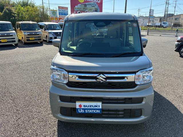 スペーシア HYBRID X 前後衝突被害軽減ブレーキ 両側PSD オートライト スライドドア プッシュスタート シートヒーター オートエアコン スズキセーフティーサポート アイドリングストップ 横滑り防止機能 衝突安全ボディ 盗難防止システム(2枚目)