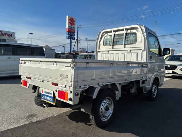 キャリイトラック ＫＣエアコン・パワステ　７型　衝突被害軽減Ｂ　アイドリングＳ　オートライト　スズキセーフティーサポート　アイドリングストップ　横滑り防止機能　衝突安全ボディ　キーレスエントリー　４ＷＤ（5枚目）