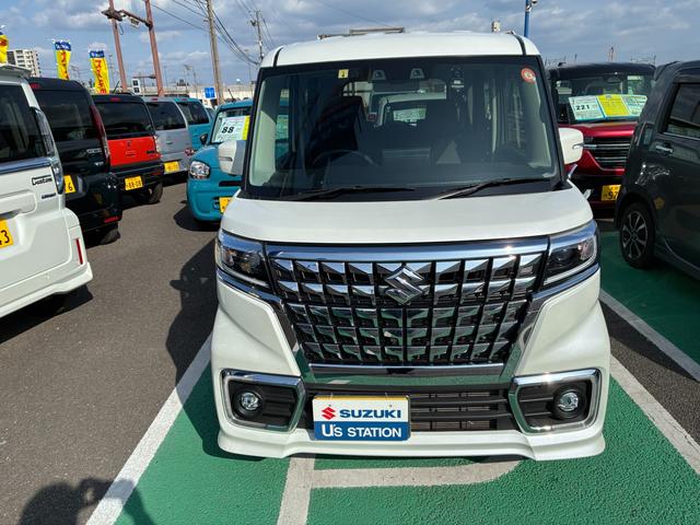 スペーシアカスタム カスタム　ＨＹＢＲＩＤ　ＸＳ　３型　純正ナビ　全方位カメラ　ドライブレコーダー　バックカメラ　オートライト　Ｂｌｕｅｔｏｏｔｈ　スライドドア　純正ナビ　プッシュスタート　シートヒーター　オートエアコン　ＥＴＣ　スズキセーフティーサポート　アイドリングストップ（2枚目）