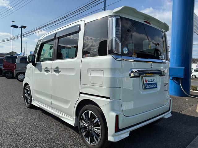 スペーシアカスタム カスタム　ＨＹＢＲＩＤ　ＸＳ　３型　純正ナビ　全方位カメラ　ドライブレコーダー　バックカメラ　オートライト　Ｂｌｕｅｔｏｏｔｈ　スライドドア　純正ナビ　プッシュスタート　シートヒーター　オートエアコン　ＥＴＣ　スズキセーフティーサポート　アイドリングストップ（7枚目）