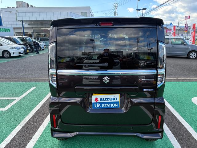 スペーシアカスタム カスタム　ＨＹＢＲＩＤ　ＸＳ　ナビ　全方位カメラ　両側ＰＳＤ　バックカメラ　オートライト　Ｂｌｕｅｔｏｏｔｈ　スライドドア　純正ナビ　プッシュスタート　シートヒーター　オートエアコン　スズキセーフティーサポート　アイドリングストップ　横滑り防止機能（6枚目）
