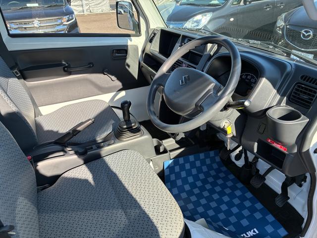 キャリイトラック ＫＣ　エアコン・パワステ　２型　５ＭＴ　パートタイム４ＷＤ　４ＷＤ　エアコン　パワステ　三方開（12枚目）