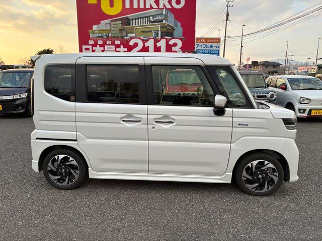 スペーシアカスタム カスタム HYBRID XS 純正ナビ 全方位C 両側PSD バックカメラ オートライト Bluetooth 純正ナビ スライドドア プッシュスタート シートヒーター オートエアコン スズキセーフティーサポート アイドリングストップ 横滑り防止機能(4枚目)