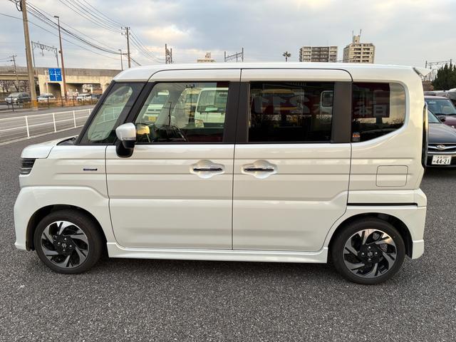 スペーシアカスタム カスタム HYBRID XS 純正ナビ 全方位C 両側PSD バックカメラ オートライト Bluetooth 純正ナビ スライドドア プッシュスタート シートヒーター オートエアコン スズキセーフティーサポート アイドリングストップ 横滑り防止機能(8枚目)