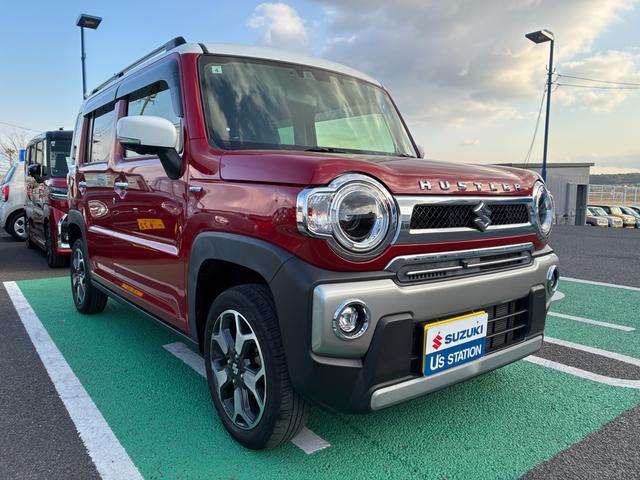 ハスラー Ｊスタイル　純正ナビ　全方位カメラ　前後衝突被害軽減ブレーキ　ドライブレコーダー　バックカメラ　オートライト　Ｂｌｕｅｔｏｏｔｈ　純正ナビ　プッシュスタート　シートヒーター　オートエアコン　ＥＴＣ　スズキセーフティーサポート　アイドリングストップ　横滑り防止機能（3枚目）