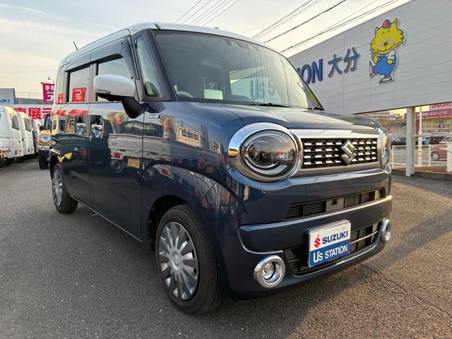 ワゴンＲスマイル ＨＹＢＲＩＤ　Ｘ　純正ナビ　全方位カメラ　前後ドラレコ　ドライブレコーダー　バックカメラ　オートライト　Ｂｌｕｅｔｏｏｔｈ　スライドドア　純正ナビ　プッシュスタート　シートヒーター　オートエアコン　スズキセーフティーサポート　アイドリングストップ（3枚目）