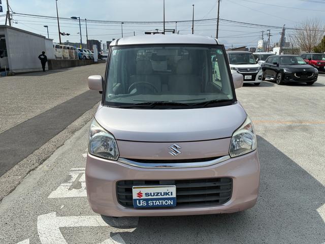 スペーシア Ｇ　ＭＫ４２Ｓ　２型　両側スライドドア　社外ナビ　ＥＴＣ　Ｂｌｕｅｔｏｏｔｈ　スライドドア　ナビ　プッシュスタート　オートエアコン　アイドリングストップ　横滑り防止機能　衝突安全ボディ　盗難防止システム　ＥＴＣ（2枚目）