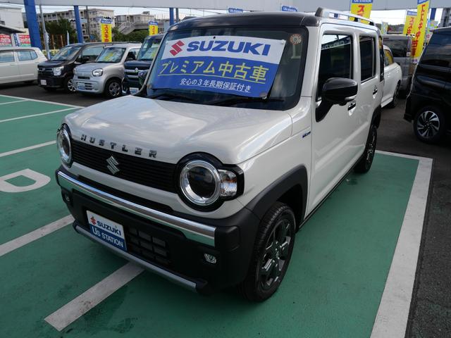 ハスラー タフワイルド　３型　ナビ　全方位カメラ　Ｂｌｕｅｔｏｏｔｈ　バックカメラ　オートライト　Ｂｌｕｅｔｏｏｔｈ　純正ナビ　プッシュスタート　シートヒーター　オートエアコン　スズキセーフティーサポート　衝突被害軽減システム　アイドリングストップ　横滑り防止機能（2枚目）