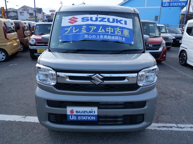 スペーシア ＨＹＢＲＩＤ　Ｘ　ナビ　全方位カメラ　両側電動スライドドア　オートライト　バックカメラ　スライドドア　　Ｂｌｕｅｔｏｏｔｈ　スライドドア　純正ナビ　純正ナビ　プッシュスタート　シートヒーター　オートエアコン　スズキセーフティーサポート　アイドリングストップ（3枚目）