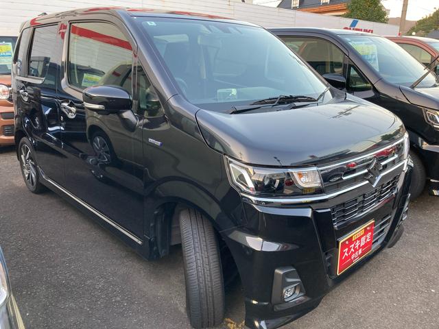 ワゴンRカスタムZ カスタムZ HYBRID ZT 4型 ディスプレイオーディオ 15インチアルミホイール オートライト プッシュスタート 全方位カメラ シートヒーター オートエアコン 衝突被害軽減システム アイドリングストップ 横滑り防止機能 衝突安全ボディ 盗難防止システム(4枚目)