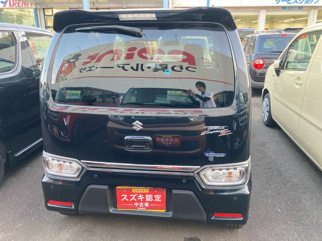 ワゴンRカスタムZ カスタムZ HYBRID ZT 4型 ディスプレイオーディオ 15インチアルミホイール オートライト プッシュスタート 全方位カメラ シートヒーター オートエアコン 衝突被害軽減システム アイドリングストップ 横滑り防止機能 衝突安全ボディ 盗難防止システム(6枚目)