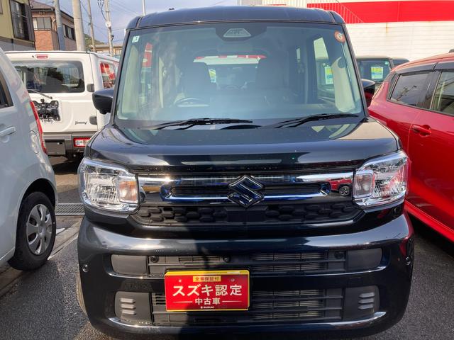 スペーシア HYBRID X ナビ 全方位カメラ LED USBソケット フルホイールキャップ オートライト 両側電動スライドドア プッシュスタート シートヒーター オートエアコン 衝突被害軽減システム アイドリングストップ 横滑り防止機能 衝突安全ボディ 盗難防止システム(3枚目)