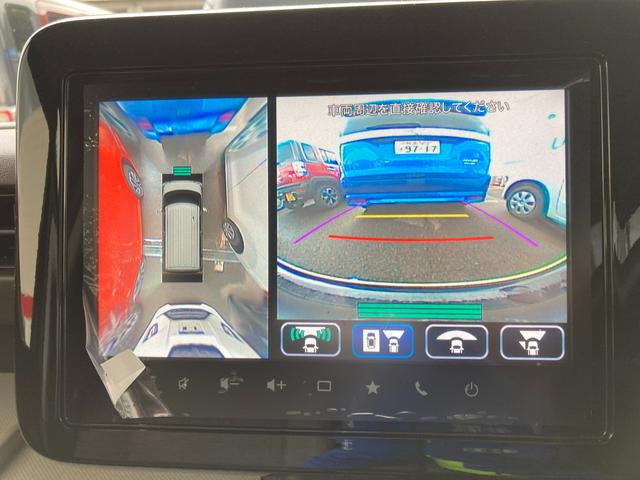 スペーシア HYBRID X ナビ 全方位カメラ LED USBソケット フルホイールキャップ オートライト 両側電動スライドドア プッシュスタート シートヒーター オートエアコン 衝突被害軽減システム アイドリングストップ 横滑り防止機能 衝突安全ボディ 盗難防止システム(25枚目)