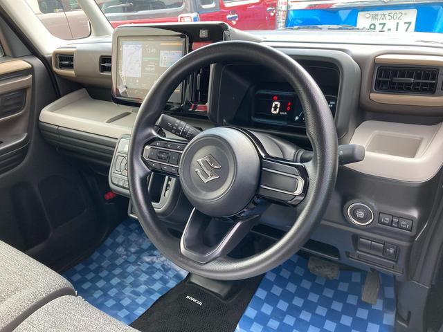 スペーシア HYBRID X ナビ 全方位カメラ LED USBソケット フルホイールキャップ オートライト 両側電動スライドドア プッシュスタート シートヒーター オートエアコン 衝突被害軽減システム アイドリングストップ 横滑り防止機能 衝突安全ボディ 盗難防止システム(55枚目)