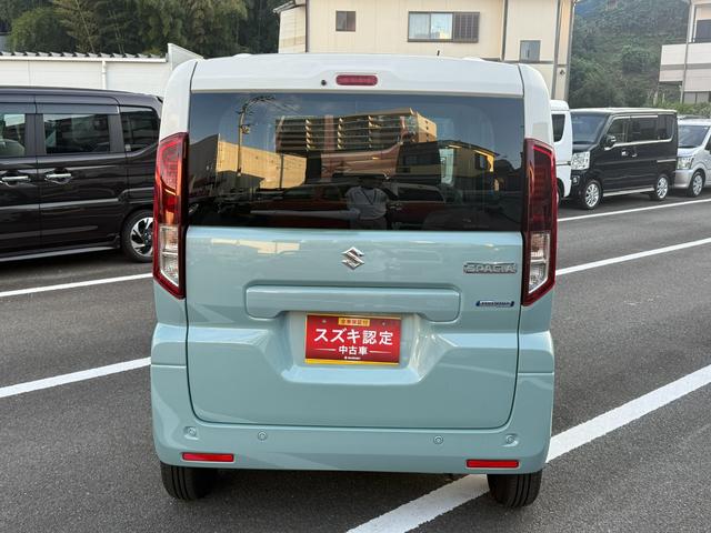 スペーシア ＨＹＢＲＩＤ　Ｘ　両側電動スライドドア　シートヒーター　オートライト　ＬＥＤ　プッシュスタート　オートエアコン　衝突被害軽減システム　アイドリングストップ　ＵＳＢソケット　横滑り防止機能　衝突安全ボディ　盗難防止システム　取扱説明書　メンテナンスノート（6枚目）