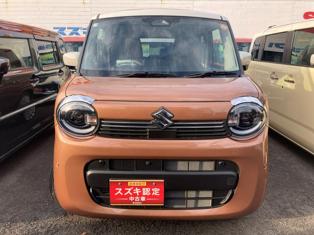 ワゴンＲスマイル ＨＹＢＲＩＤ　Ｓ　３型　ナビ　全方位カメラ　ＵＳＢソケット　フルホイールキャップ　オートライト　片側電動スライドドア　プッシュスタート　シートヒーター　オートエアコン　衝突被害軽減システム　アイドリングストップ　横滑り防止機能　衝突安全ボディ　盗難防止システム（3枚目）