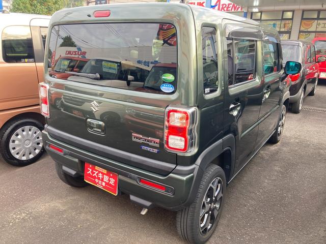 ハスラー ＨＹＢＲＩＤ　Ｘ　ナビ　全方位カメラ　ＥＴＣ　オートライト　１５インチアルミホイール　プッシュスタート　シートヒーター　オートエアコン　衝突被害軽減システム　アイドリングストップ　横滑り防止機能　衝突安全ボディ　盗難防止システム　取扱説明書　メンテナンスノート（5枚目）