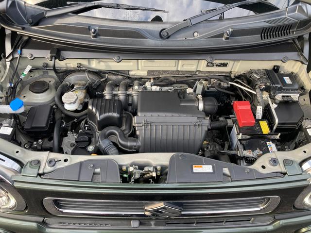 ハスラー ＨＹＢＲＩＤ　Ｘ　ナビ　全方位カメラ　ＥＴＣ　オートライト　１５インチアルミホイール　プッシュスタート　シートヒーター　オートエアコン　衝突被害軽減システム　アイドリングストップ　横滑り防止機能　衝突安全ボディ　盗難防止システム　取扱説明書　メンテナンスノート（17枚目）