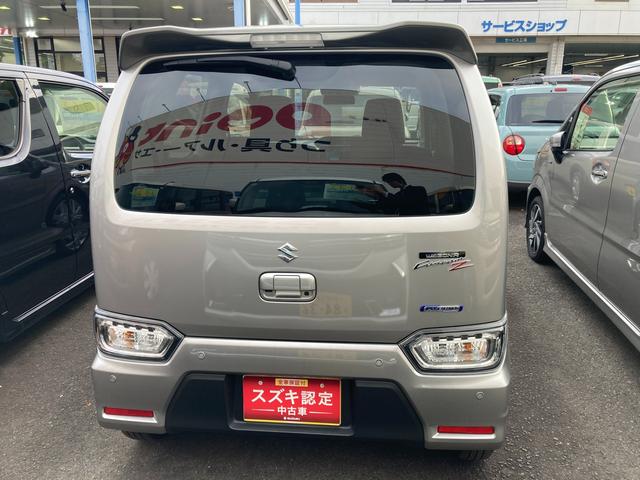 ワゴンＲカスタムＺ カスタムＺ　ＨＹＢＲＩＤ　ＺＸ　４型　ディスプレイオーディオ　１４インチアルミホイール　オートライト　プッシュスタート　全方位カメラ　シートヒーター　オートエアコン　衝突被害軽減システム　アイドリングストップ　横滑り防止機能　衝突安全ボディ　盗難防止システム（6枚目）