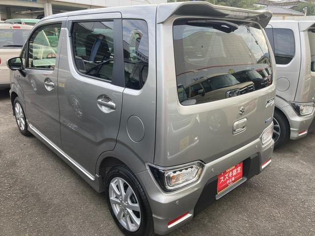 ワゴンＲカスタムＺ カスタムＺ　ＨＹＢＲＩＤ　ＺＸ　４型　ディスプレイオーディオ　１４インチアルミホイール　オートライト　プッシュスタート　全方位カメラ　シートヒーター　オートエアコン　衝突被害軽減システム　アイドリングストップ　横滑り防止機能　衝突安全ボディ　盗難防止システム（7枚目）