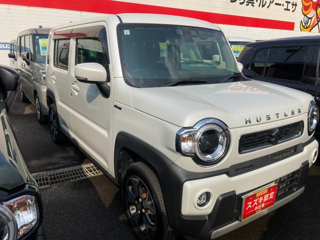 ハスラー HYBRID X ナビ ETC ドラレコ オートライト 15インチアルミホイール プッシュスタート シートヒーター オートエアコン 衝突被害軽減システム アイドリングストップ 横滑り防止機能 衝突安全ボディ 盗難防止システム 取扱説明書 メンテナンスノート(4枚目)