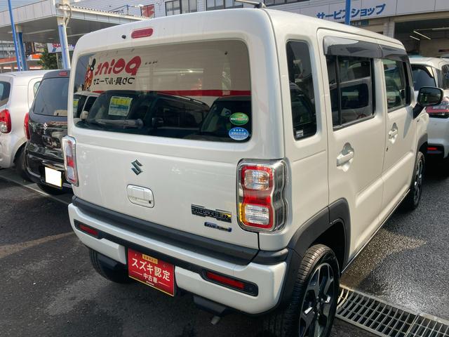 ハスラー HYBRID X ナビ ETC ドラレコ オートライト 15インチアルミホイール プッシュスタート シートヒーター オートエアコン 衝突被害軽減システム アイドリングストップ 横滑り防止機能 衝突安全ボディ 盗難防止システム 取扱説明書 メンテナンスノート(5枚目)