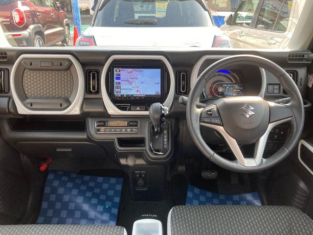 ハスラー HYBRID X ナビ ETC ドラレコ オートライト 15インチアルミホイール プッシュスタート シートヒーター オートエアコン 衝突被害軽減システム アイドリングストップ 横滑り防止機能 衝突安全ボディ 盗難防止システム 取扱説明書 メンテナンスノート(21枚目)