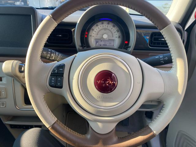 アルトラパンＬＣ ＬＣ　Ｘ　５型　衝突被害軽減システム　アイドリングストップ　１４インチアルミホイール　オートライト　プッシュスタート　シートヒーター　オートエアコン　ＵＳＢソケット　横滑り防止機能　衝突安全ボディ　盗難防止システム　取扱説明書　メンテナンスノート（17枚目）