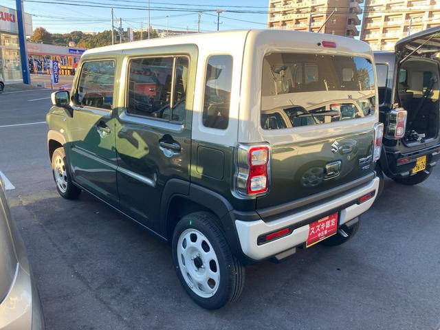 ハスラー ＨＹＢＲＩＤ　Ｇ　３型　衝突被害軽減システム　シートヒーター　１５インチスチールホイール　オートライト　プッシュスタート　電動格納ドアミラー　オートエアコン　アイドリングストップ　横滑り防止機能　衝突安全ボディ　盗難防止システム　取扱説明書　メンテナンスノート（7枚目）