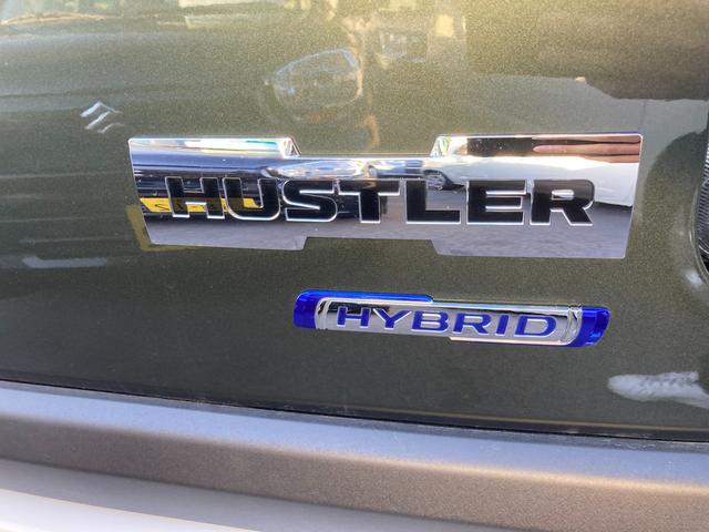 ハスラー ＨＹＢＲＩＤ　Ｇ　３型　衝突被害軽減システム　シートヒーター　１５インチスチールホイール　オートライト　プッシュスタート　電動格納ドアミラー　オートエアコン　アイドリングストップ　横滑り防止機能　衝突安全ボディ　盗難防止システム　取扱説明書　メンテナンスノート（13枚目）