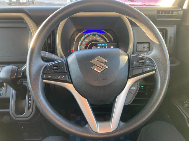 ハスラー ＨＹＢＲＩＤ　Ｇ　３型　衝突被害軽減システム　シートヒーター　１５インチスチールホイール　オートライト　プッシュスタート　電動格納ドアミラー　オートエアコン　アイドリングストップ　横滑り防止機能　衝突安全ボディ　盗難防止システム　取扱説明書　メンテナンスノート（19枚目）