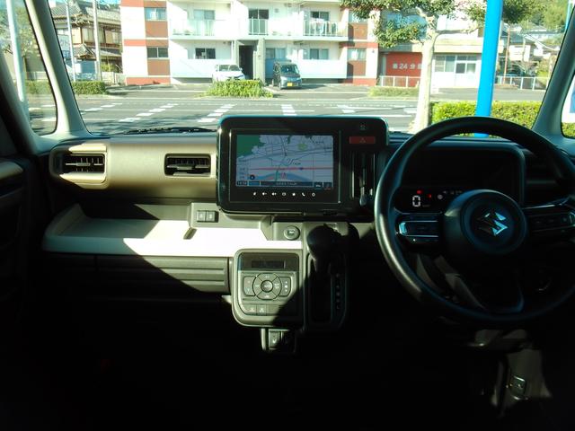 スペーシア ＨＹＢＲＩＤ　Ｘ　ナビ　全方位カメラ　両側電動スライドドア　フルホイールキャップ　オートライト　プッシュスタート　シートヒーター　オートエアコン　衝突被害軽減システム　アイドリングストップ　ＵＳＢソケット　横滑り防止機能　衝突安全ボディ　盗難防止システム（14枚目）